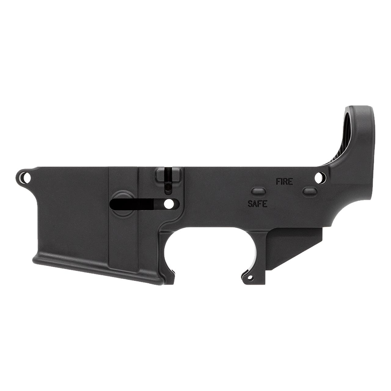 80% Lower Fire/Safe Marked – Anodized Black