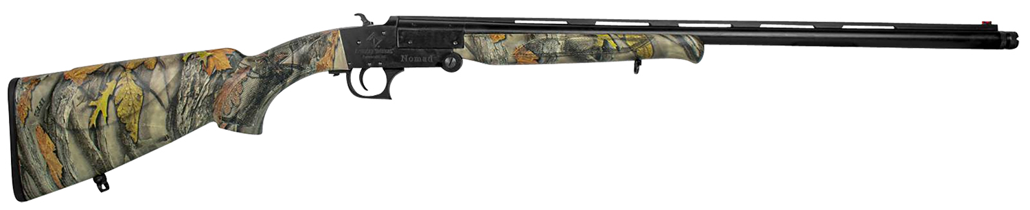 ATI G20NMD23C Nomad  20 Gauge Break Open 3″ 1rd 23″ Vent Rib, Black Barrel/Folding Rec, Camo Synthetic Furniture, Fiber Optic Sight, 2 Chokes