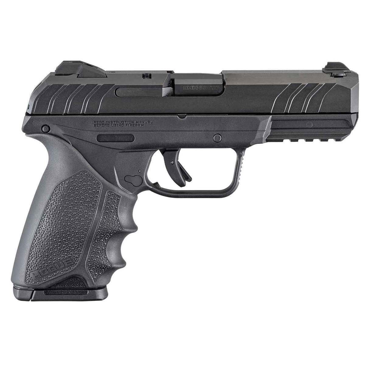 Ruger Security-9 with Hogue Grips 9mm Luger 4in Blued Pistol - 10+1 Rounds
