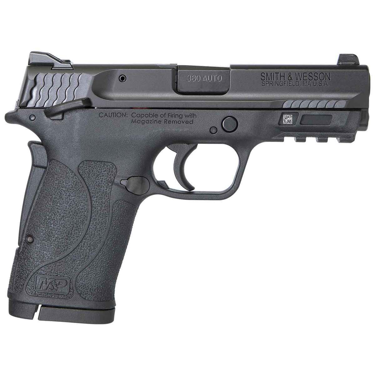 Smith & Wesson M&P Shield EZ 380 Auto (ACP) Black Armornite Pistol - 8+1 Rounds - Manual Safety