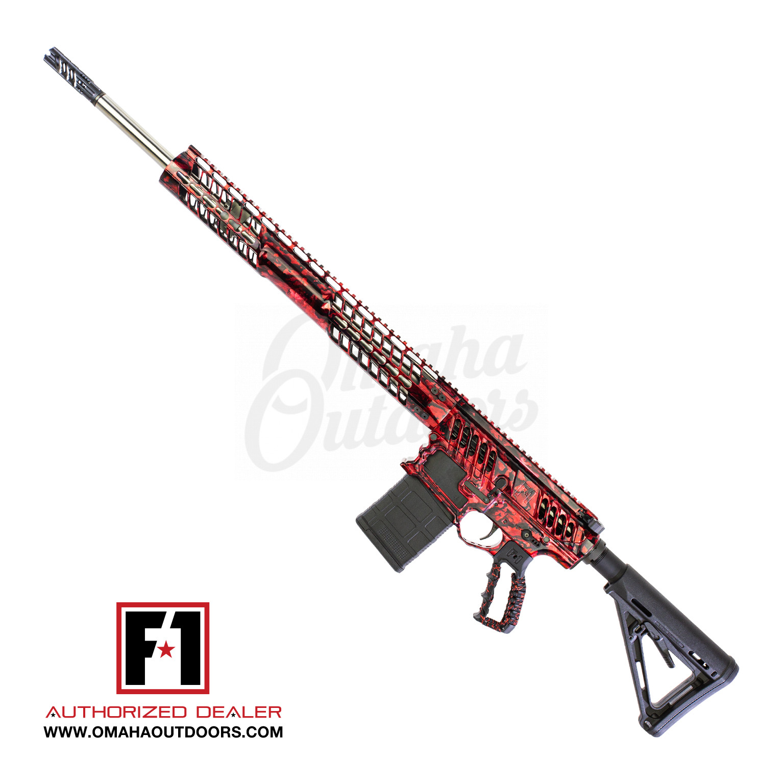 F1 Firearms BDR-10-3G 6.5 Creedmoor 22" Red Marbalizer
