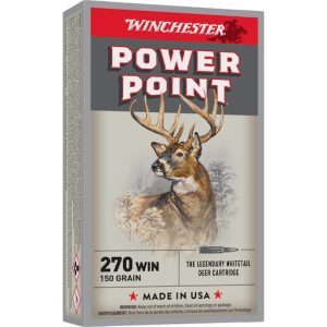 Buy Winchester Power Point 270 Winchester Ammo 150 Grain Jacketed Soft Point 200rounds
