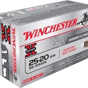 In Stock: Winchester Super X 25-20 WCF Ammo 86 Grain Jacketed Soft Point Box of 50