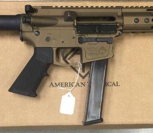 Ati Miisport 9Mm Ar15 Pistol 5 5 Barrel W Flashcan Mlok Forend Blade Brace Atig15Msp9Ml7