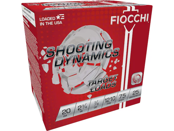 Fiocchi Shooting Dynamics 20 Gauge Ammo 250rounds - Fast Ship