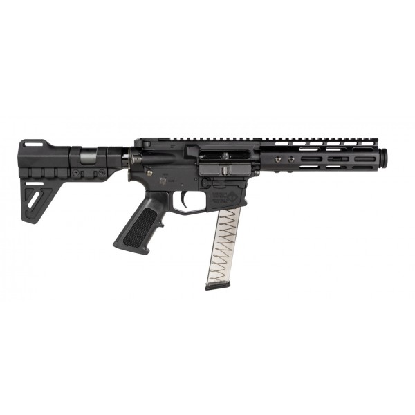 Get ATI MiIsport 9mm AR15 Pistol 5.5″ Barrel W/ FlashCan MLOK Forend & Blade Brace ATIG15MSP9ML7 (Copy) Online