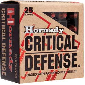 Hornady Critical Defense 9mm Luger Ammo 115 Grain Hornady FTX Polymer Tip Box of 200 rounds - Best Price for sale