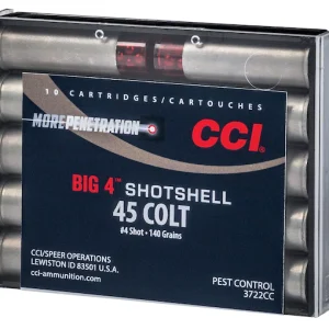 CCI Big 4 Shotshell 45 Colt (Long Colt) Ammo 140 Grain Lead Shot 200 rounds - Fast Ship